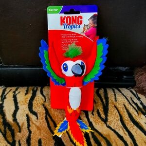 KONG Cat Tropics Vibrant Bird Toy - Red, Blue, Green Various Colors Ea.